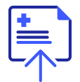 Log in with your code and upload medical evidence